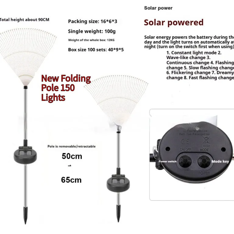 Solar powered fireworks lights with flower shape, IP65 waterproof, warm white and colourful options for garden outdoor ambient lighting