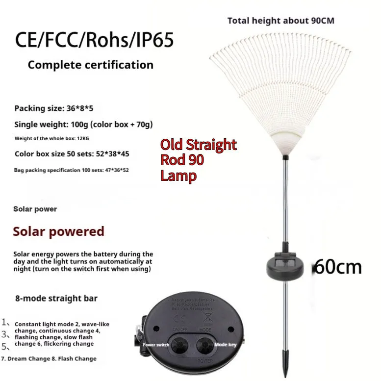 Solar powered fireworks lights with flower shape, IP65 waterproof, warm white and colourful options for garden outdoor ambient lighting