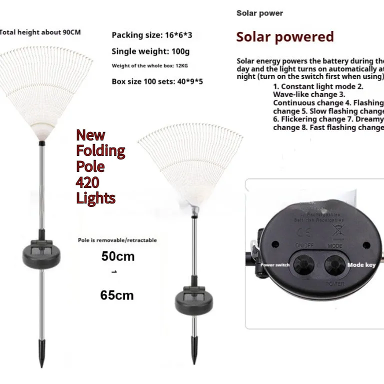 Solar powered fireworks lights with flower shape, IP65 waterproof, warm white and colourful options for garden outdoor ambient lighting