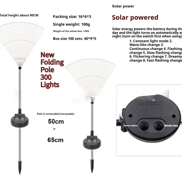 Solar powered fireworks lights with flower shape, IP65 waterproof, warm white and colourful options for garden outdoor ambient lighting