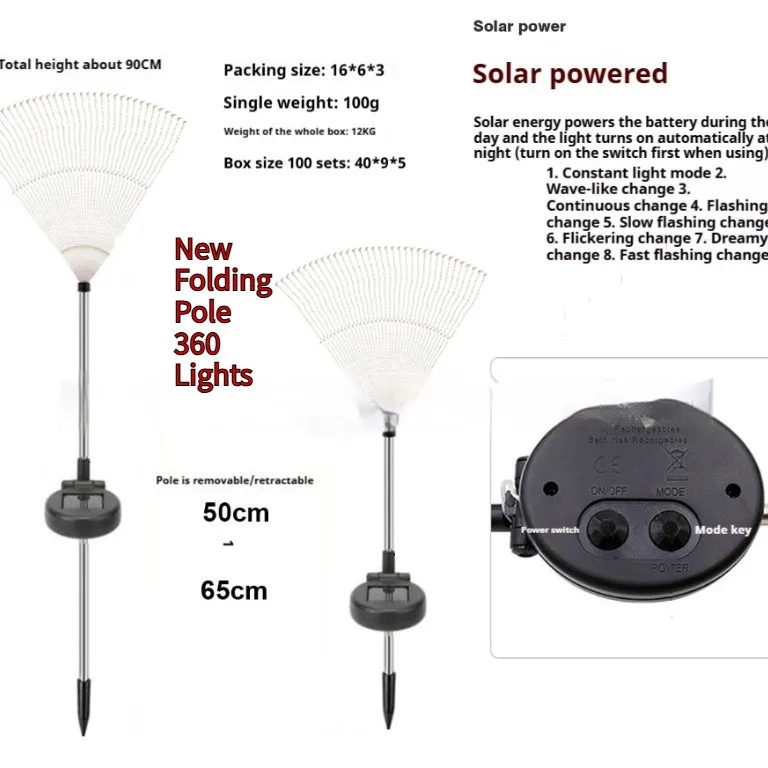 Solar powered fireworks lights with flower shape, IP65 waterproof, warm white and colourful options for garden outdoor ambient lighting