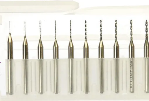 Imported tungsten steel micro engraving bit for electronics and hardware precision machining.