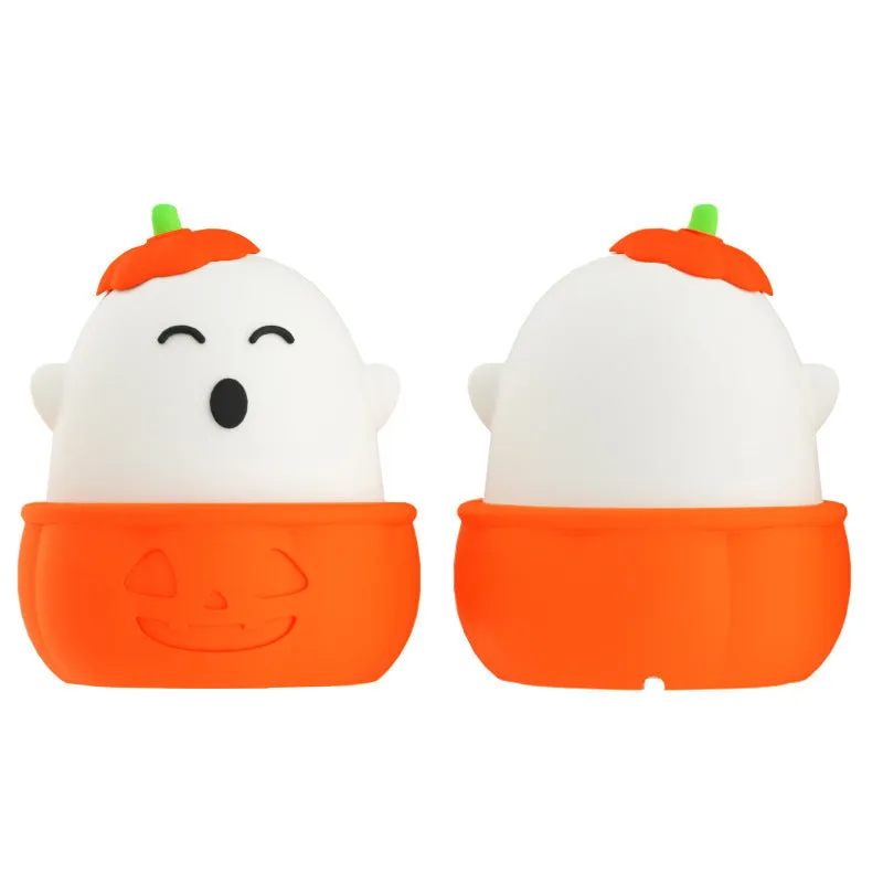Small USB-charged silicone night lamp with warm light, 87.8x72mm, children's bedroom design