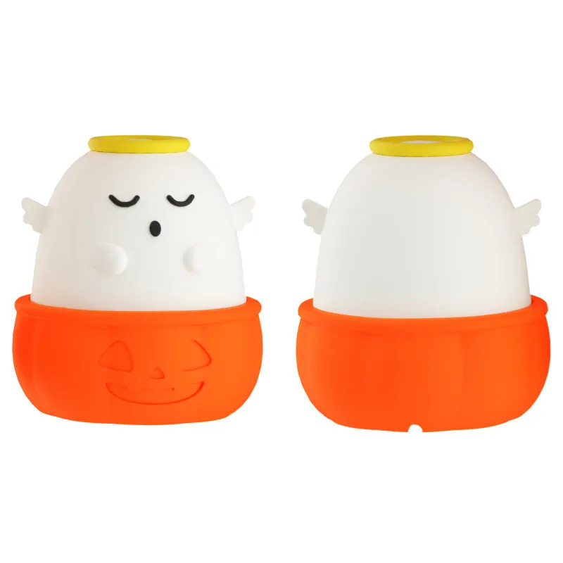 Small USB-charged silicone night lamp with warm light, 87.8x72mm, children's bedroom design