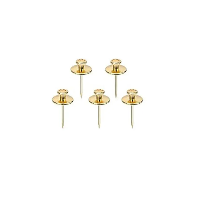Fancy metal thumb tack for corkboard decoration in black gold silver bronze mixed colour