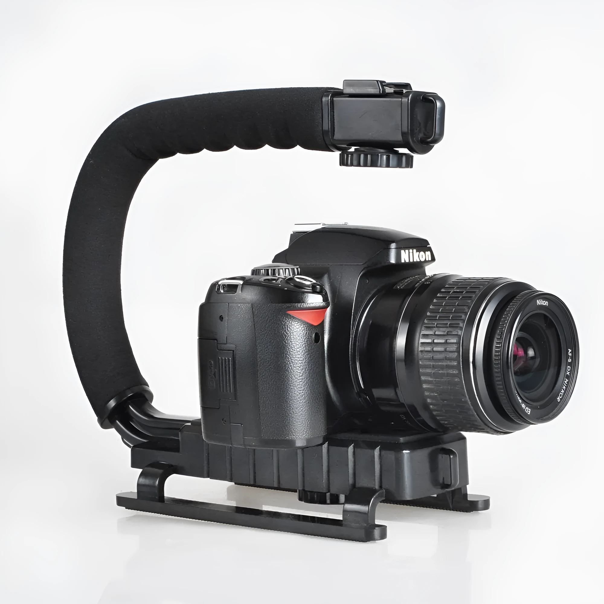 U-shaped aluminium alloy camera stabiliser 30x20cm with hot shoe mount