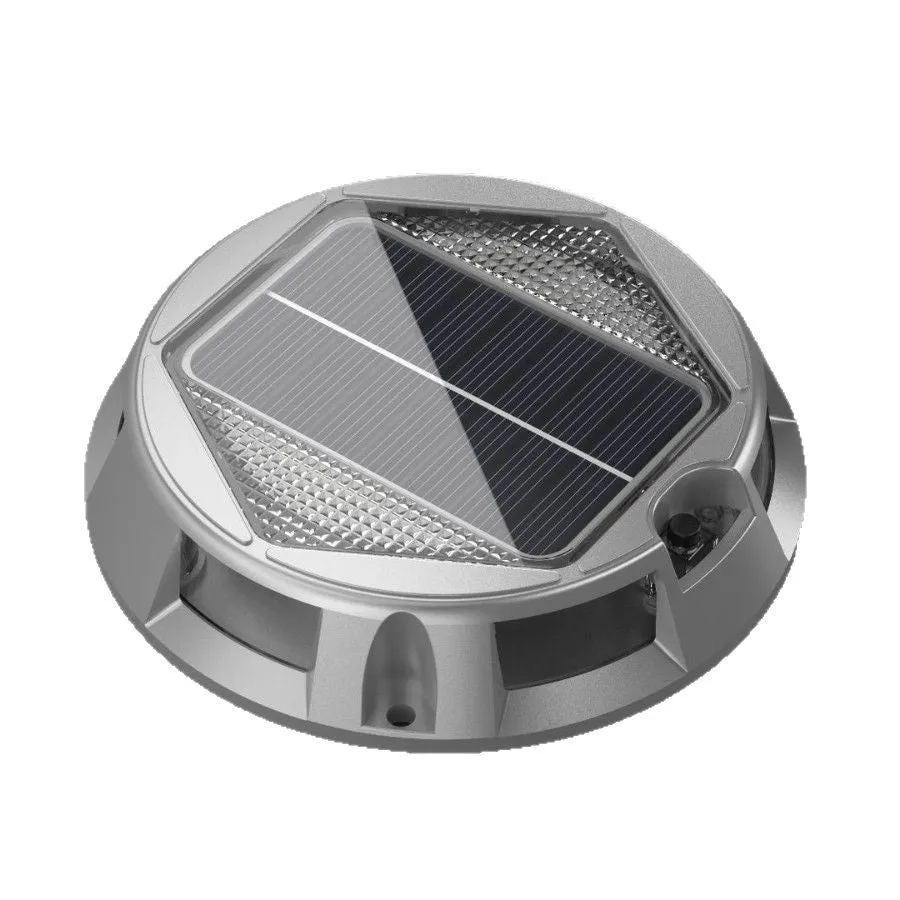 Solar floor lamp with IP68 rating, 2W LED, and colourful fixed colour RBG option for outdoor garden use