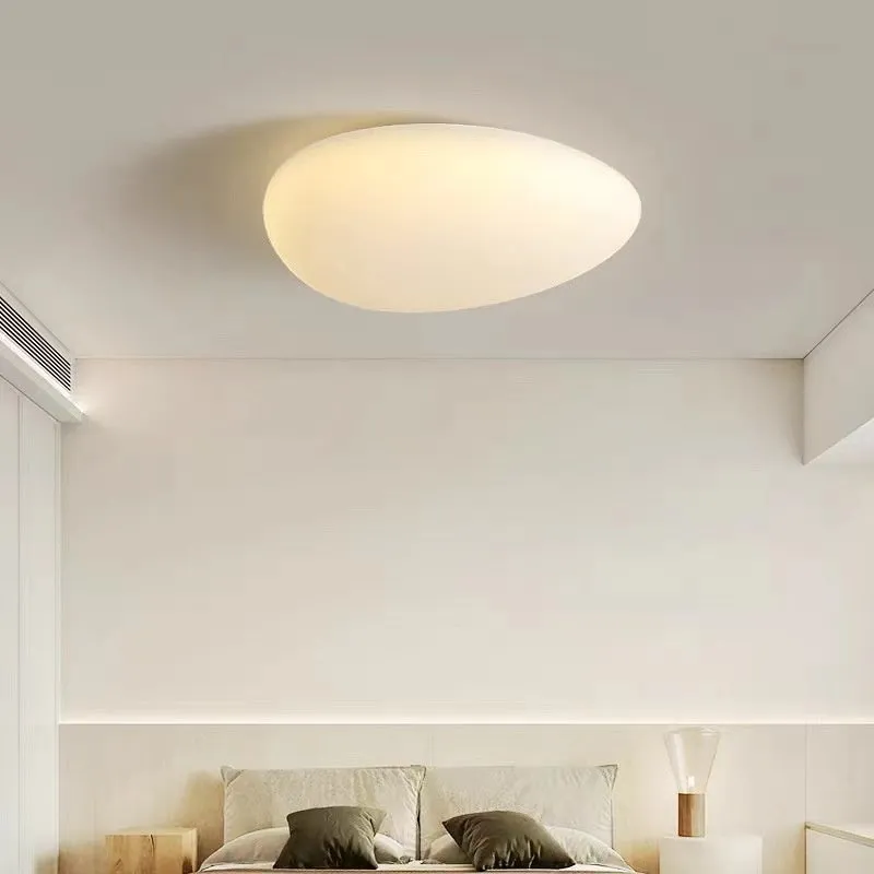 Modern minimalist LED ceiling light in White Endless finish for master bedroom 10-15 square metres