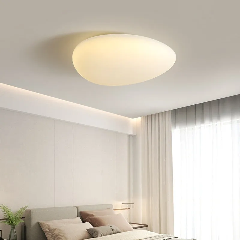 Modern minimalist LED ceiling light in White Endless finish for master bedroom 10-15 square metres