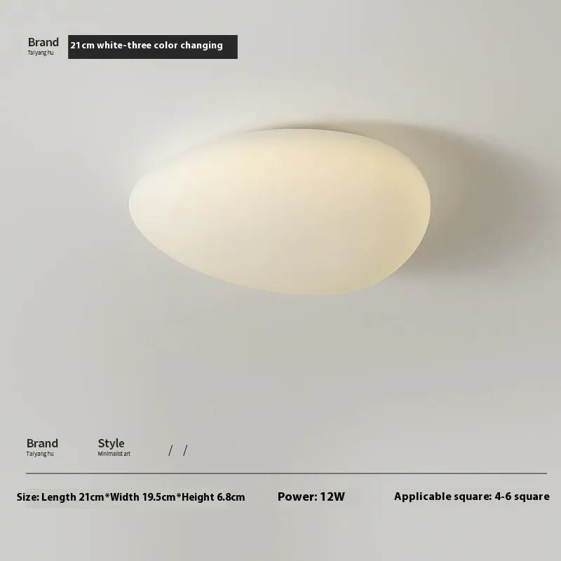 Modern minimalist LED ceiling light in White Endless finish for master bedroom 10-15 square metres