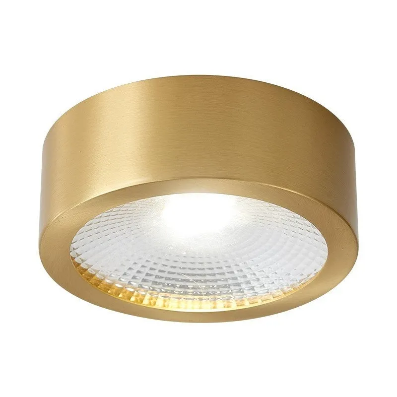 All-copper surface mounted LED downlight available in 8cm, 10cm, 12cm diameters with adjustable colour temperature 3000K-6000K