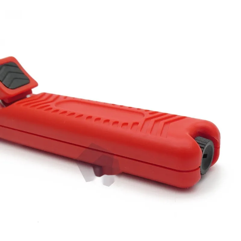 Red engineering plastic hook blade wire stripper cable peeler tool 170mm length