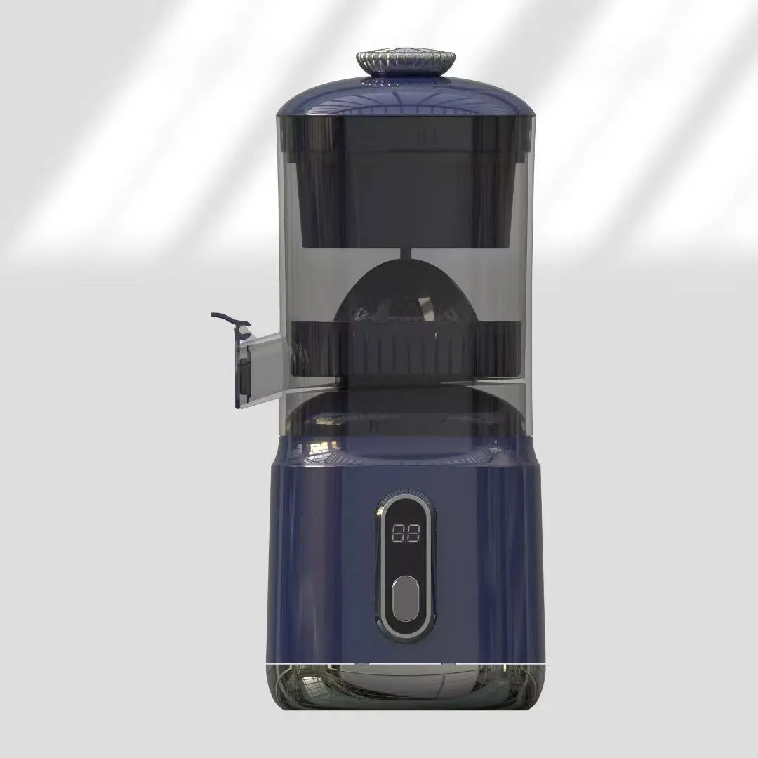 Portable electric juicer with pulp separation, 600ml capacity, ABS body, in beige colour