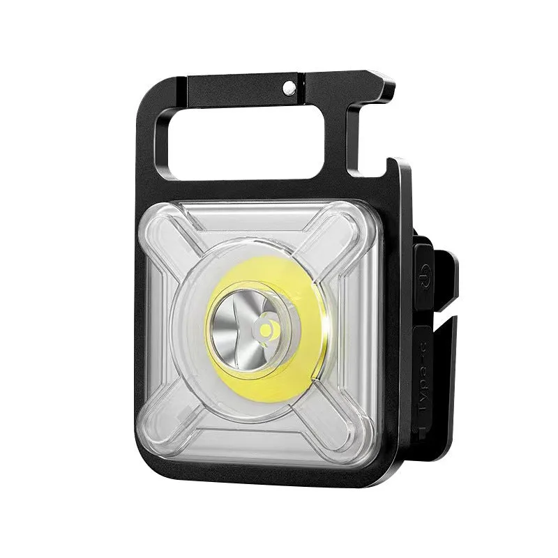 Mini keychain headlamp T136 strong light portable headlight with ABS casing