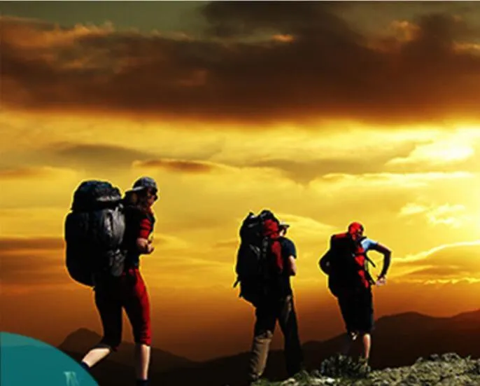Aluminium alloy rechargeable LED headlamp with adjustable elastic headband shown in use.