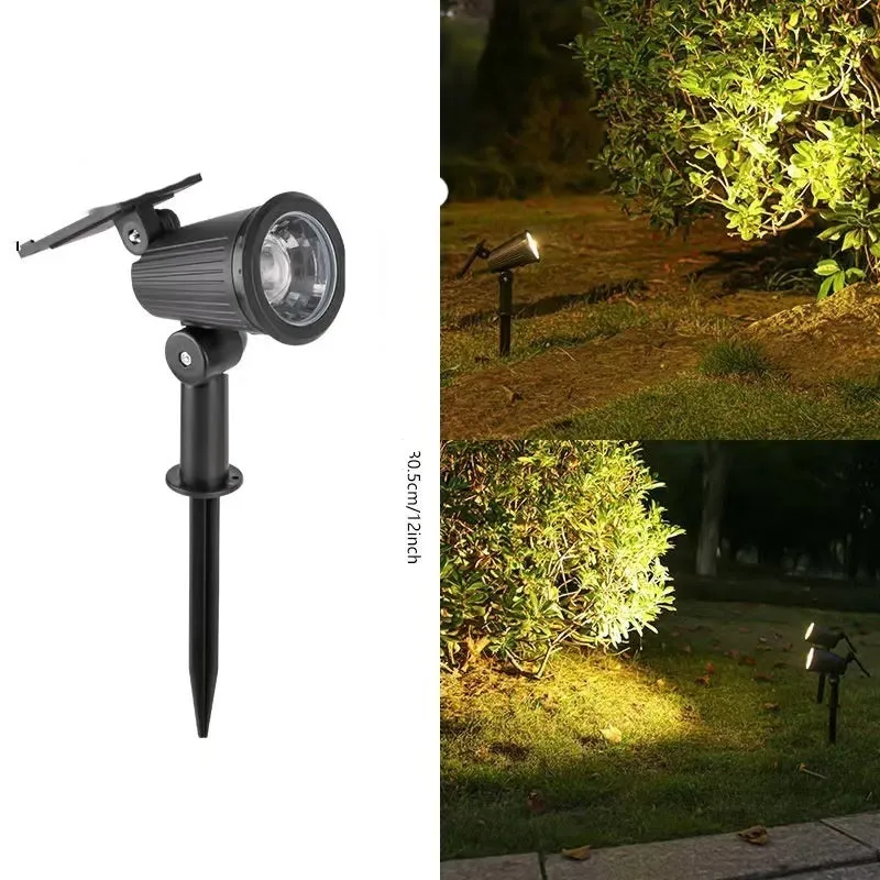 New outdoor solar waterproof lighting spotlight in flower shape, plastic, 1LED or 9LED options