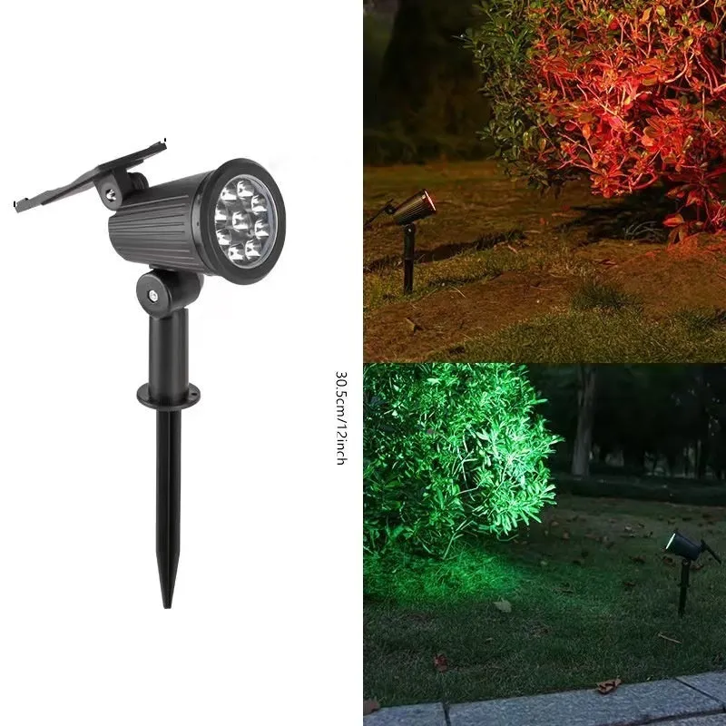 New outdoor solar waterproof lighting spotlight in flower shape, plastic, 1LED or 9LED options