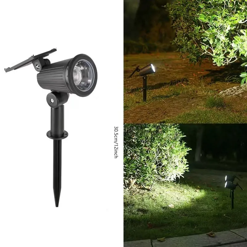 New outdoor solar waterproof lighting spotlight in flower shape, plastic, 1LED or 9LED options