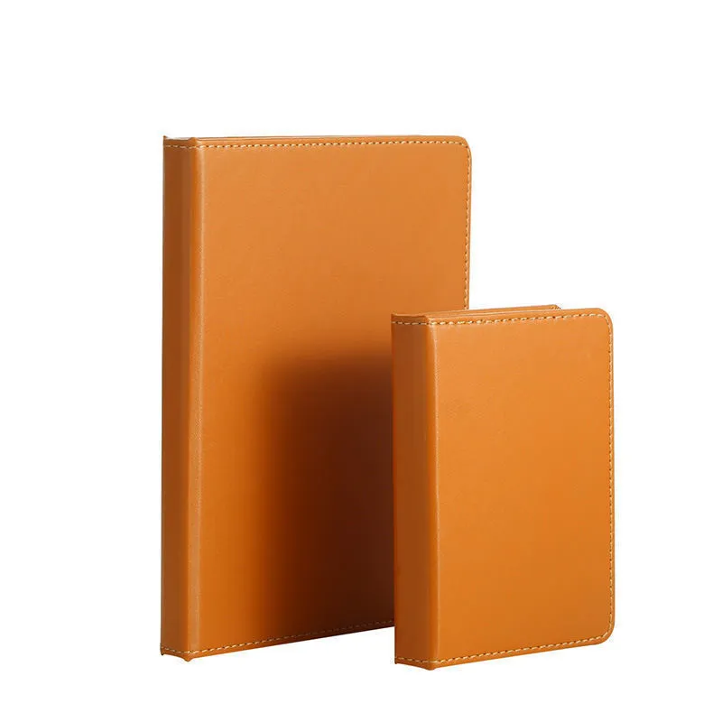 Leather folding night lamp in tricolour lighting on a wooden surface, size small book 10x8x2.5cm