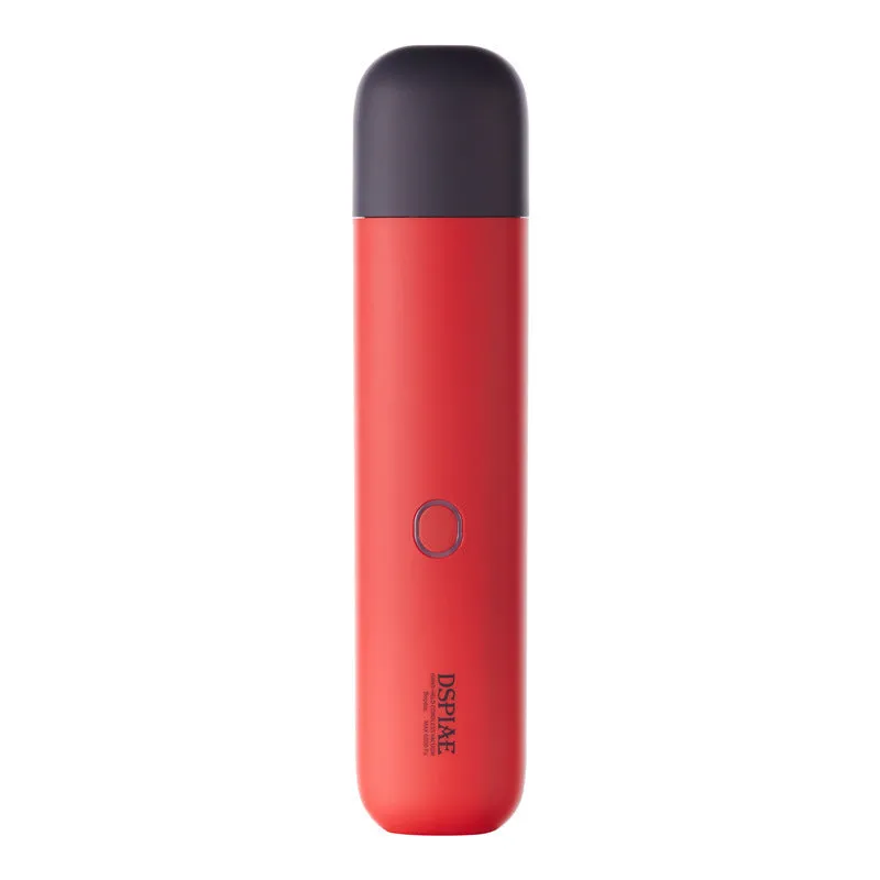 Portable handheld vacuum cleaner with nozzle for car interior and desktop dust removal, metal and plastic build