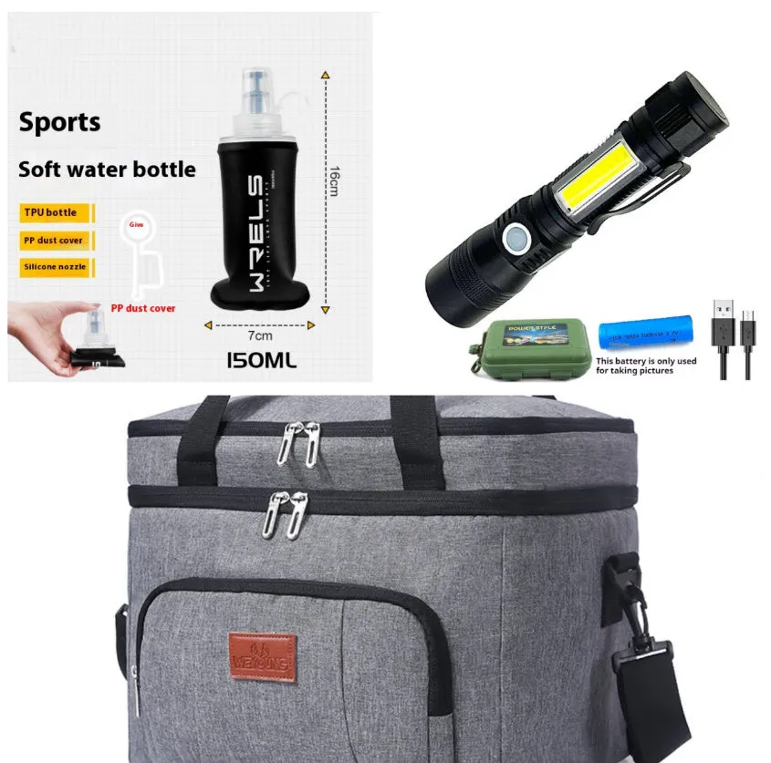 Multifunctional magnet USB charging strong light focusing flashlight in aluminium alloy