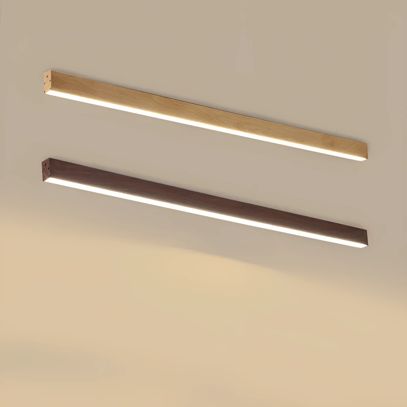 LED linear ceiling lamp iron acrylic shade corridor light remote control tri-colour dimming