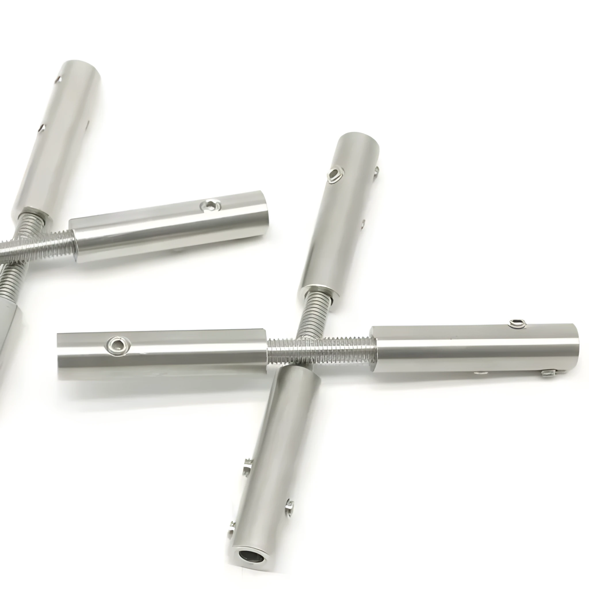 Silver stainless steel guardrail double wiring adjustable docking pipe sleeve steel rope lock anti-rust anti-corrosion 8 sizes 2mm to 14mm
