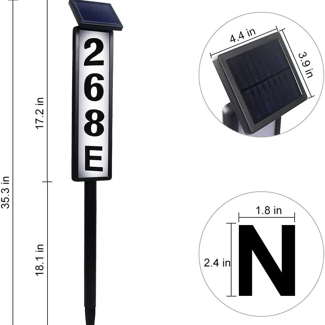Solar Energy Floor Outlet Doorplate Lamp LED plastic 120x120x900mm outdoor
