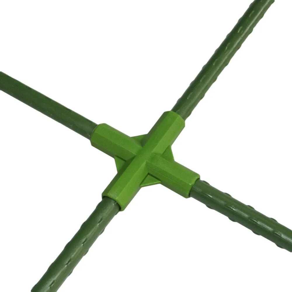 3-way and 4-way PP plastic plant support connectors for 11mm garden stakes