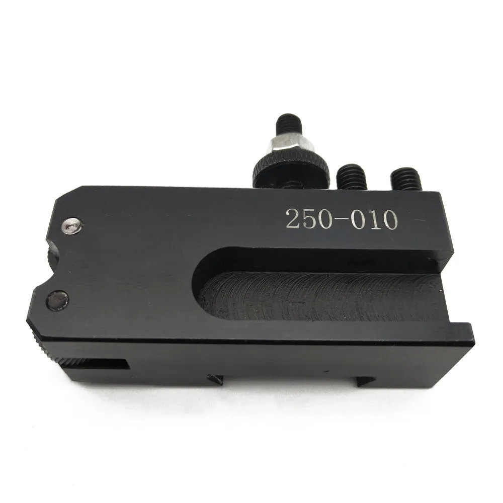 Machifit 250-000 wedge-type steel quick change tool post and holder for a woodworking lathe.