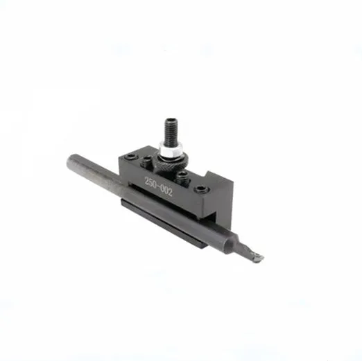 Machifit 250-000 wedge-type steel quick change tool post and holder for a woodworking lathe.