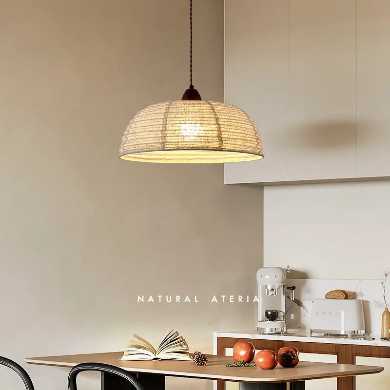 Retro fabric iron chandelier adjustable 1.5m drop height three light colours dining room
