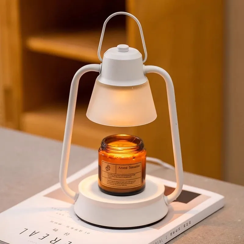 Nordic style decorative fragrance lamp in white with timing control for bedroom diffusion