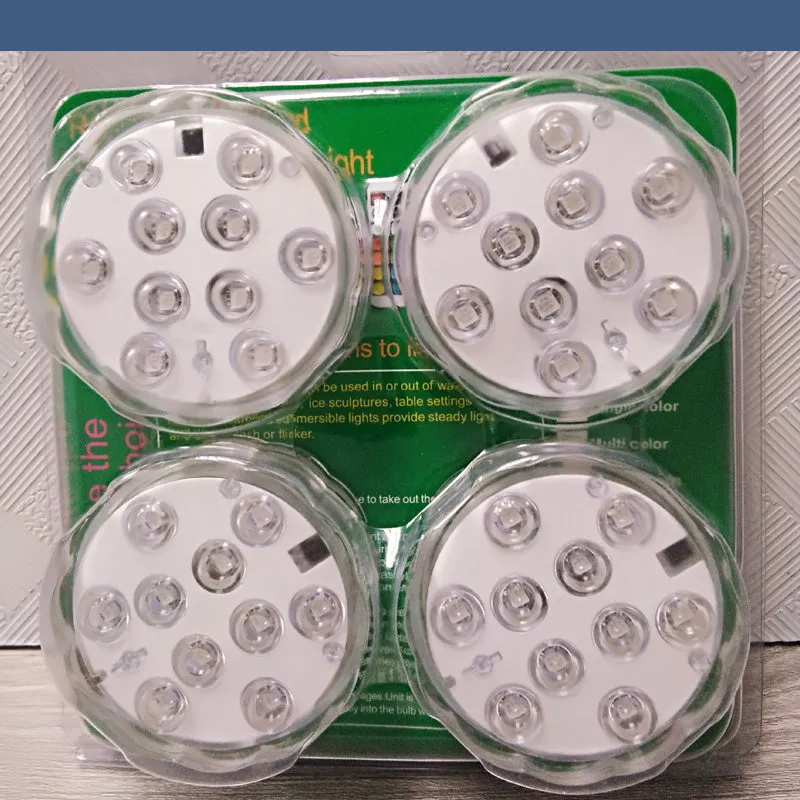 White waterproof decorative LED light with remote control for pools and gardens