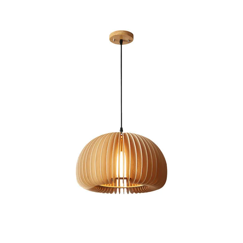 Retro Japanese style simple chandelier made of iron in 30 cm diameter for bedroom or bar