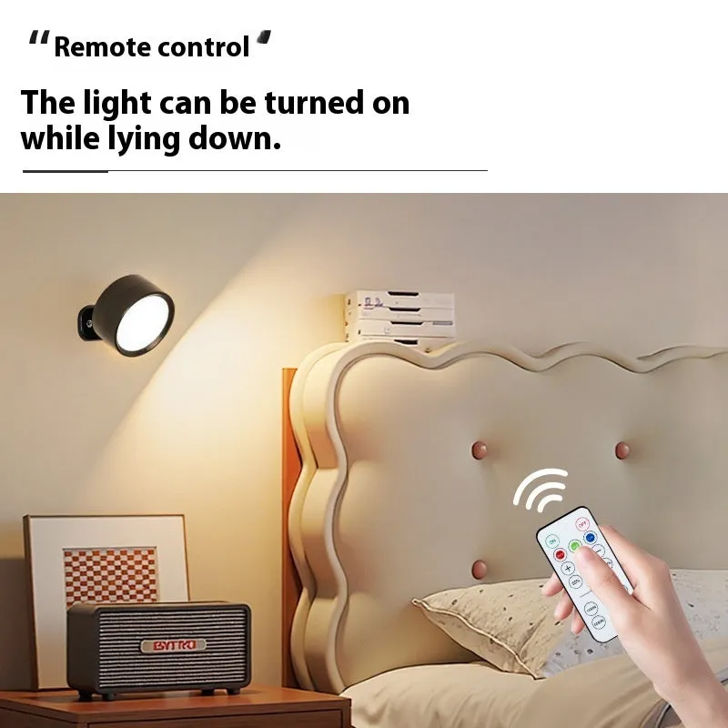 Beige portable touch adjustment small night lamp for bedside reading with tricolour light