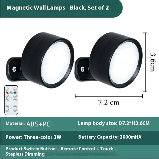 Beige portable touch adjustment small night lamp for bedside reading with tricolour light