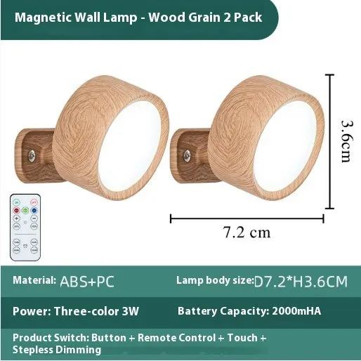 Beige portable touch adjustment small night lamp for bedside reading with tricolour light