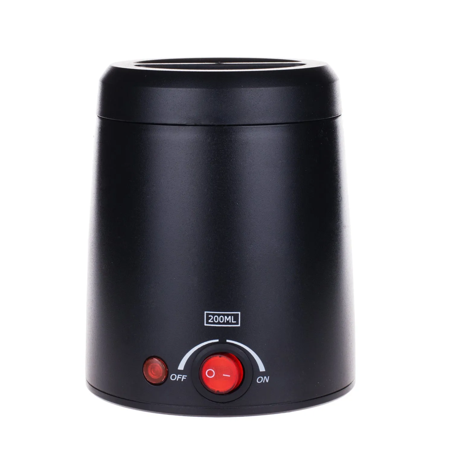 Portable constant temperature wax melting machine in black with removable power cord compact 11cm size