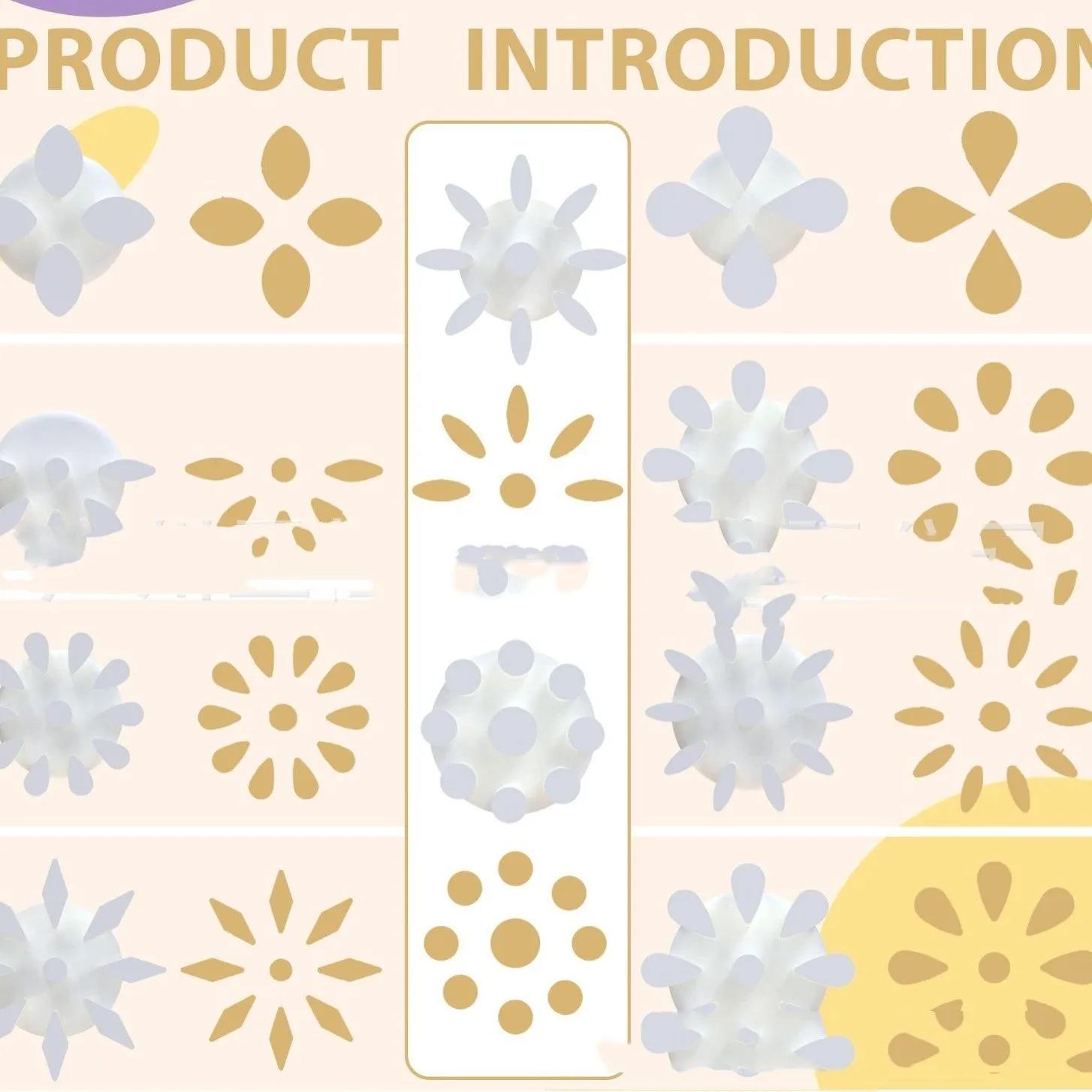 Embossed spot drill brush household set with five sticker material brushes and pivot tool pen