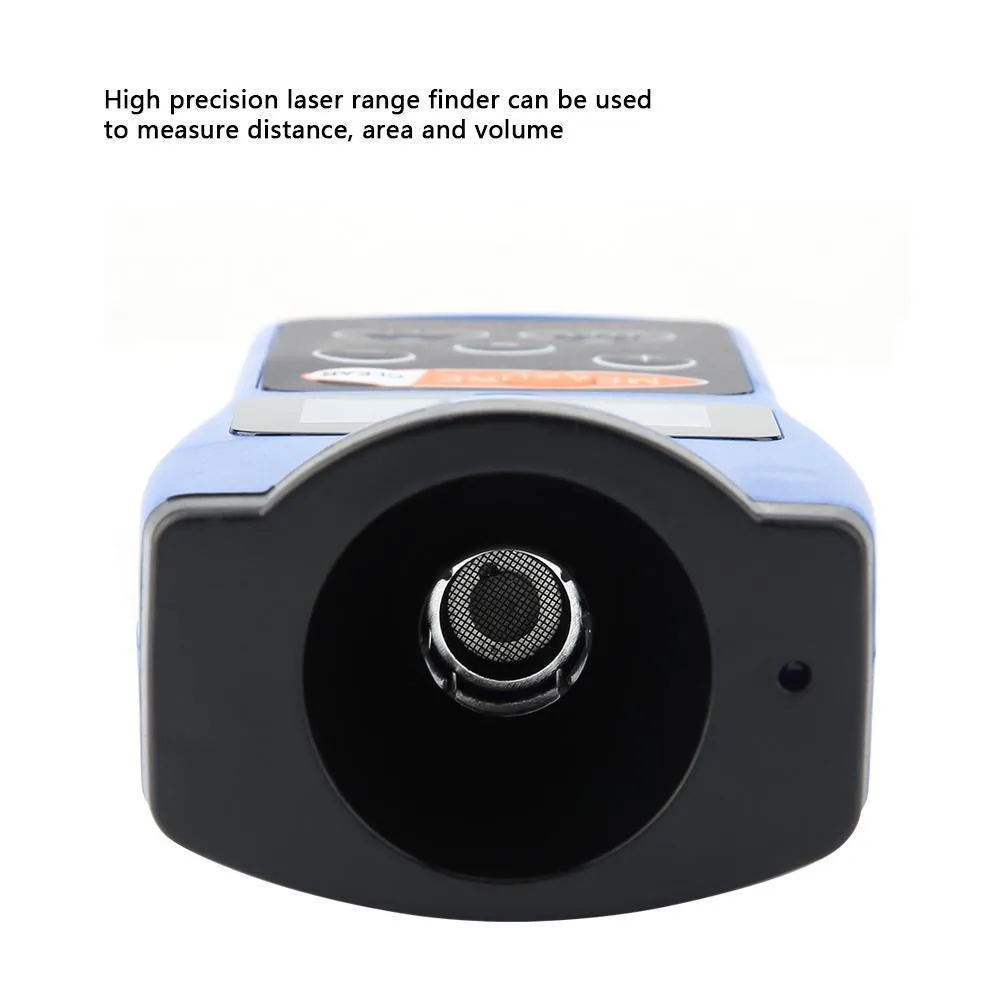 Cp-3008 ultrasonic range finder handheld ABS plastic black distance measuring tool front view