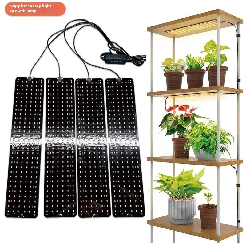 LED full spectrum plant growth lamp with 546 LED beads, aluminium shell, 40W, warm pink light, timers and dimmers