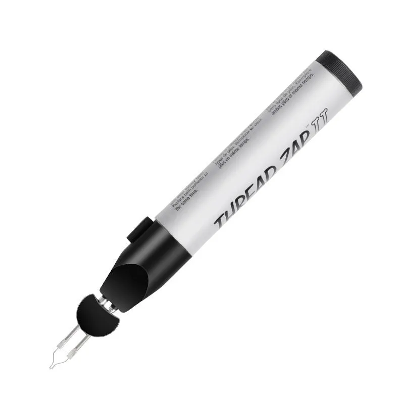 Handheld battery-powered instant welding crayon with plastic tungsten wire for leather and wax repair