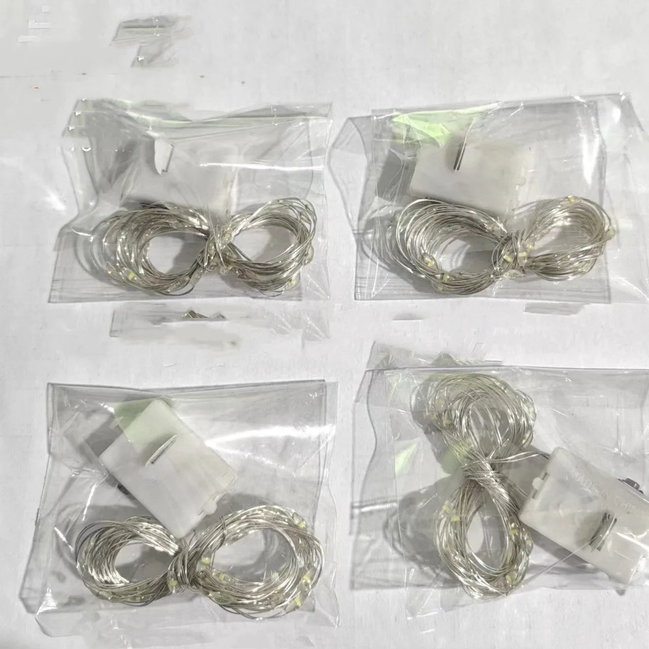 LED copper wire light in small white box with three-gear adjustment chain for cakes and flowers