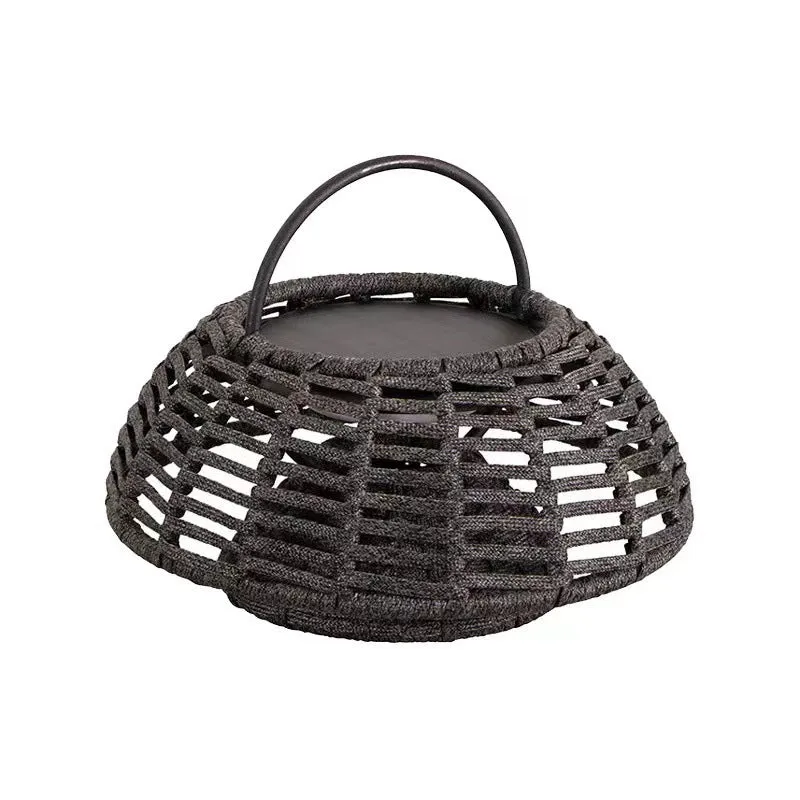 Outdoor chandelier garden lamp stainless steel IP65 5W LED 25cm brown grey plug-in type