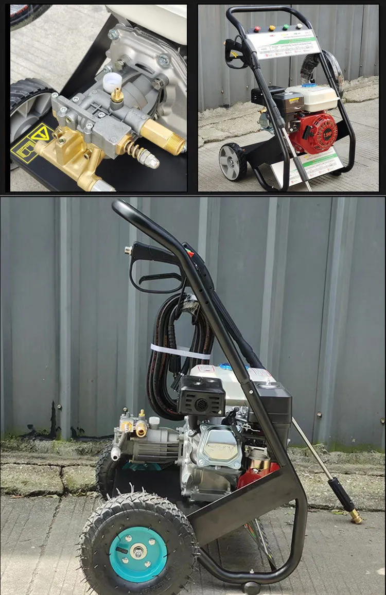 P170 white cast aluminium swash plate pump cleaning machine accessory with gasoline power