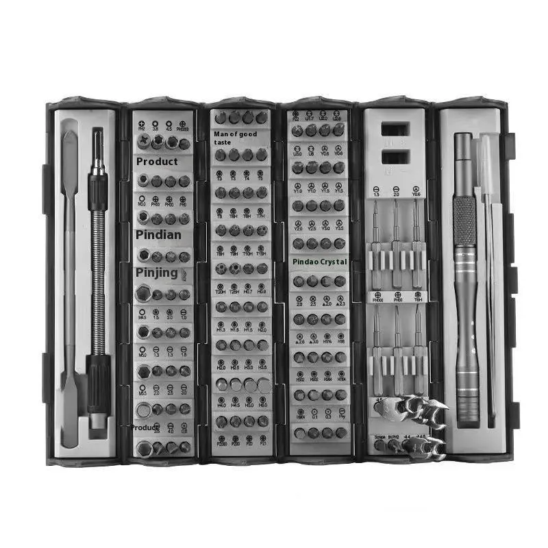 Screwdriver set with chrome molybdenum steel cutter head and aluminium alloy handle