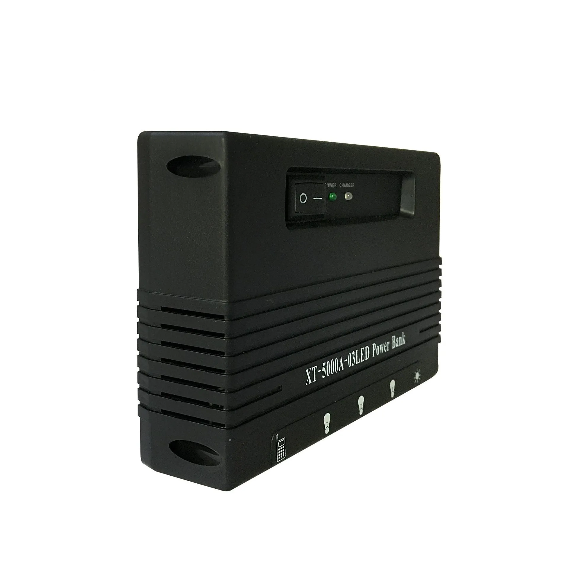 XT-5000A solar LED light with 4Wp photovoltaic panel and 3Ah battery for outdoor use