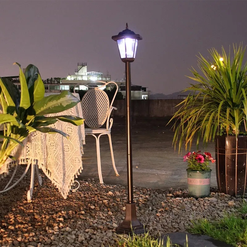 Solar garden lamp hexagonal plastic outdoor lawn lamp landscape lighting 82CM