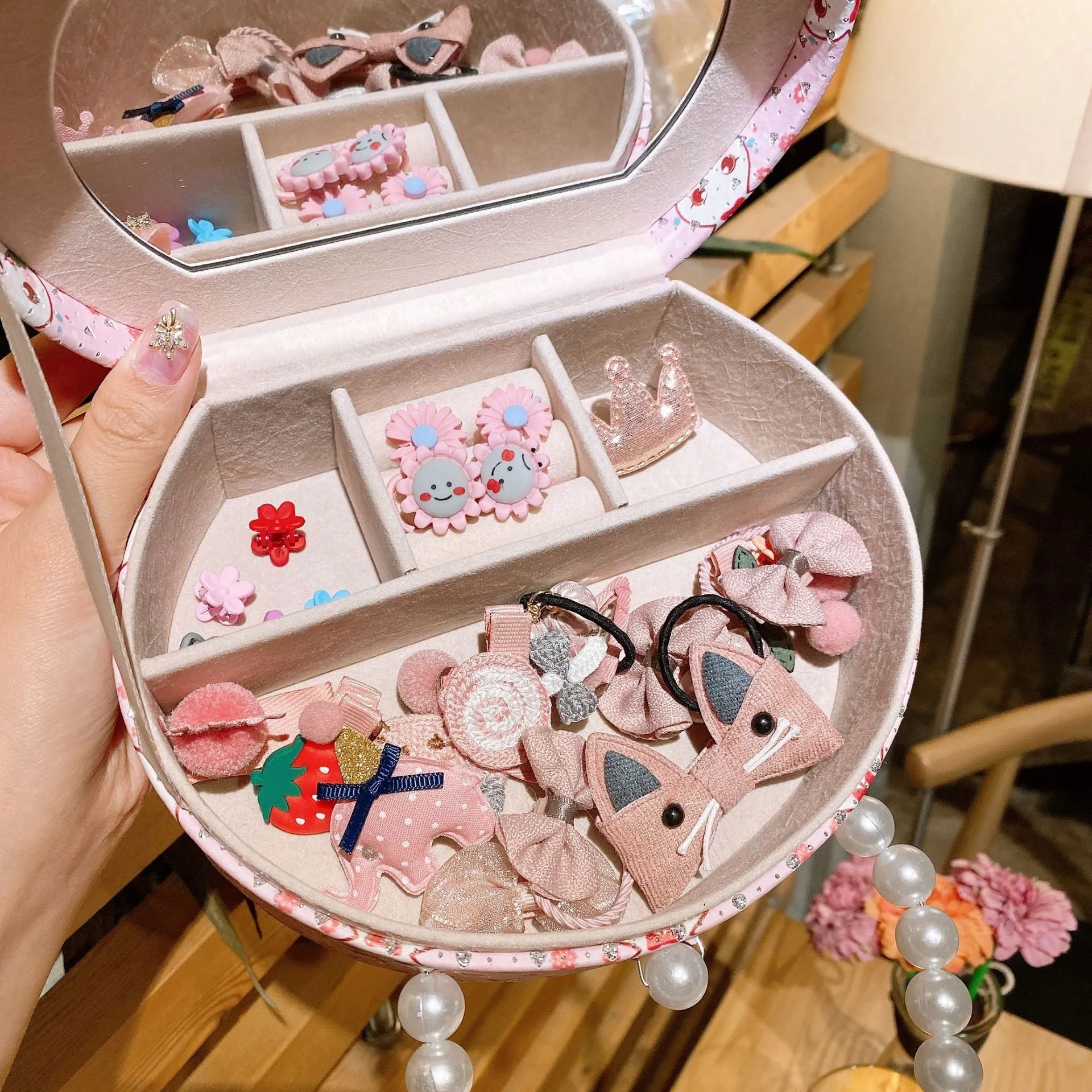 Cocoli children's hair clip princess headdress jewellery set with cartoon character design in gift box
